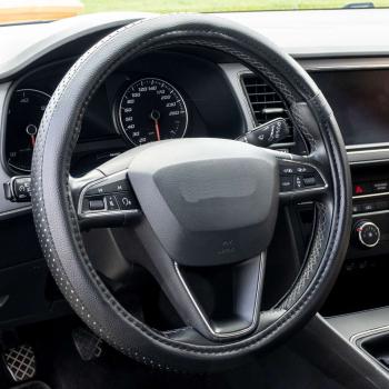 Xkeribom Lenkradbezug 37-38cm Lenkradschoner Lenkradschutz Aufsteckbare Lenkradabdeckung